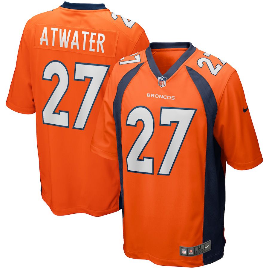 Men Denver Broncos #27 Steve Atwater Nike Orange Game Retired Player NFL Jersey->denver broncos->NFL Jersey
